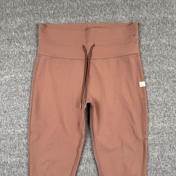 Vuori Daily Leggings Womens Large Brown High Rise Drawsting Stretch Gym Workout - Picture 2 of 10